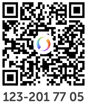 Swish QR-kod – 123-201 77 05